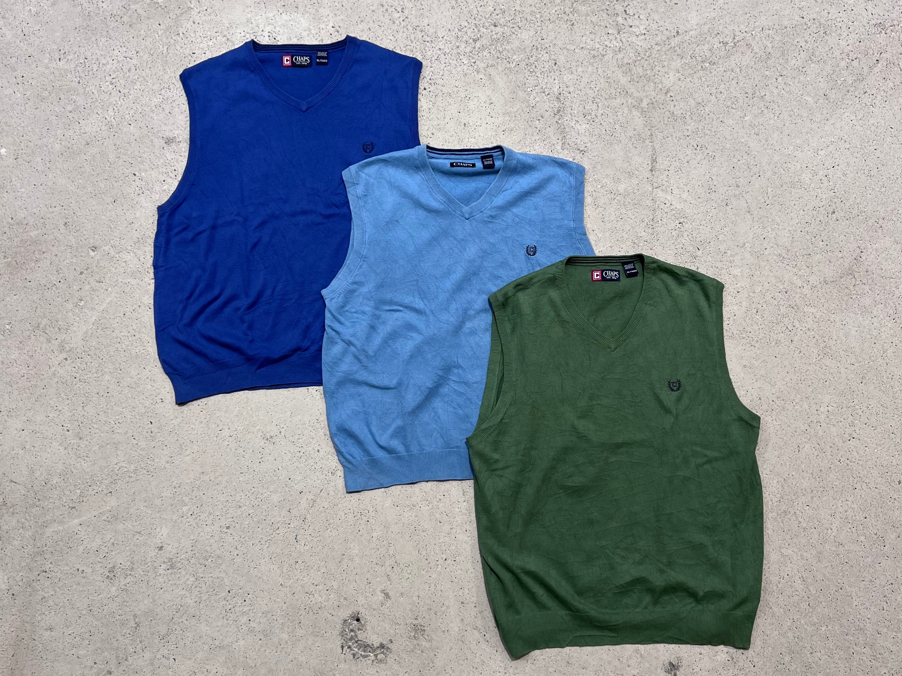 Oversized Chaps Vest Sweaters