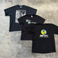 Black Printed Tees