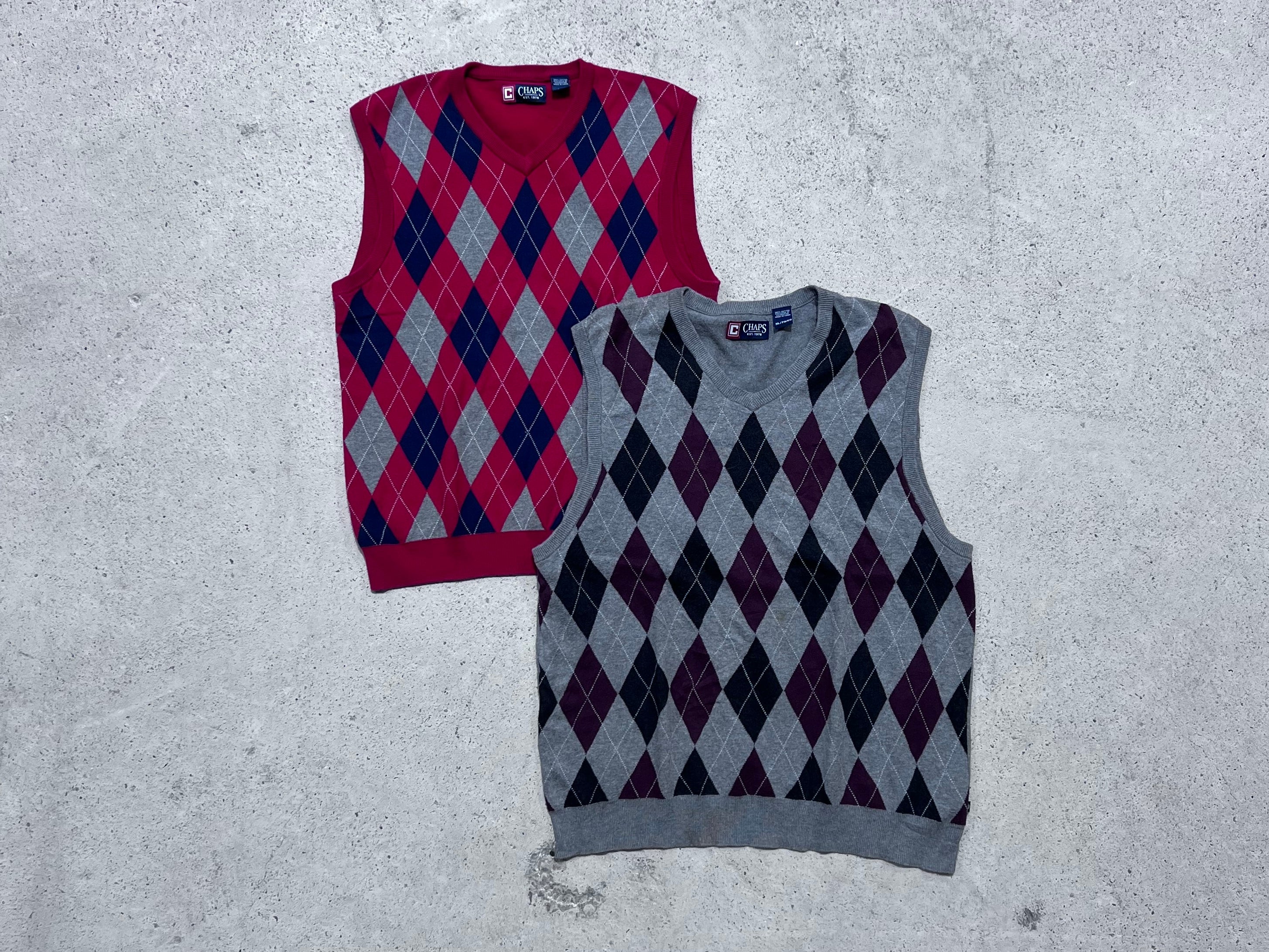 Oversized Chaps Vest Sweaters