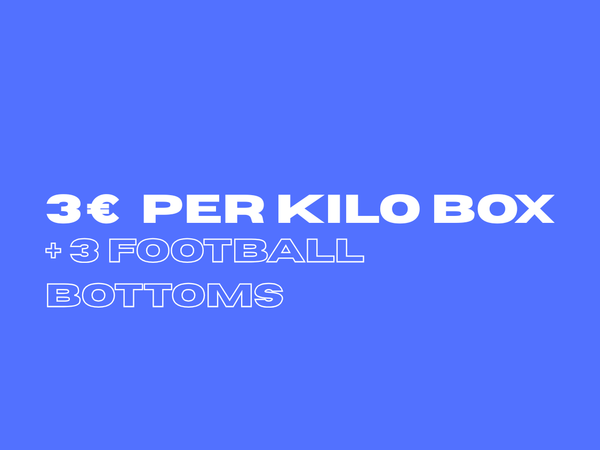 3€ PER KILO BOX + 3 FOOTBALL BOTTOM